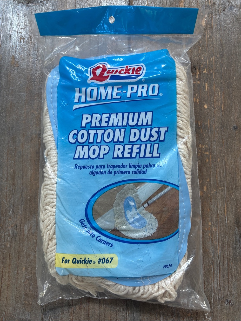 Quickie Home-Pro Premium Cotton Dust Mop Refill #067 New Old Stock 2006